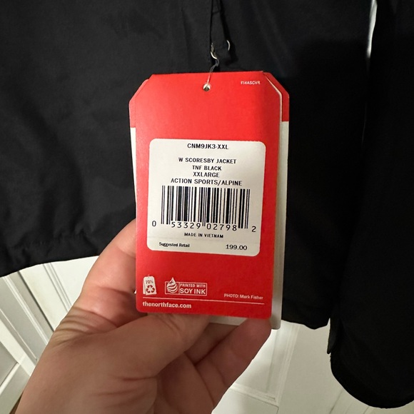 NWT The North Face Women’s SCORESBY Winter Black Performance Jacket - Picture 3 of 5